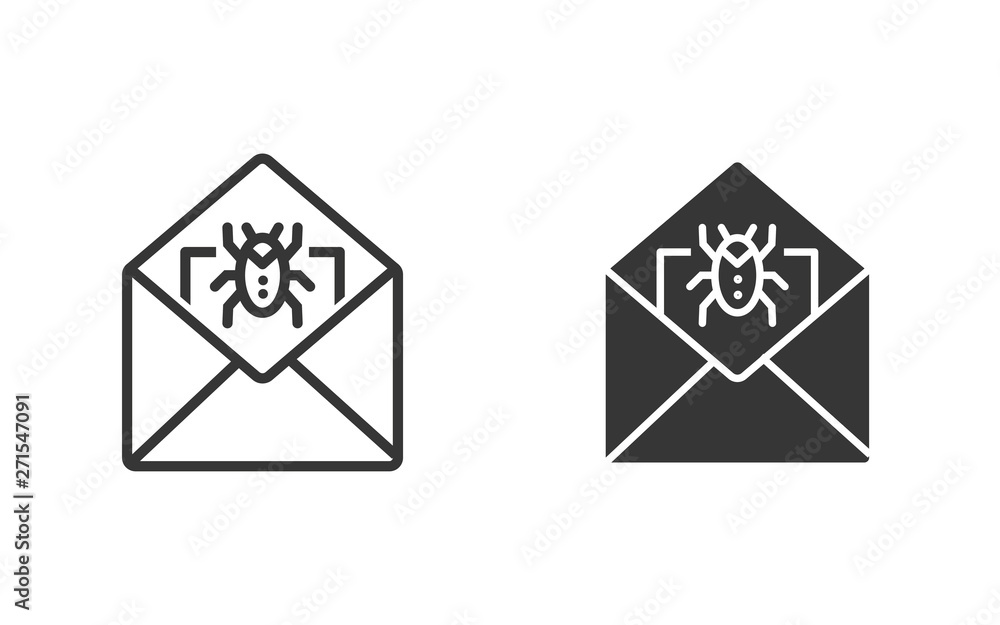 Poster data security vector icon for graphic and web design.