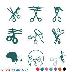 Barber icon vector logo, illustration, vector sign symbol for design