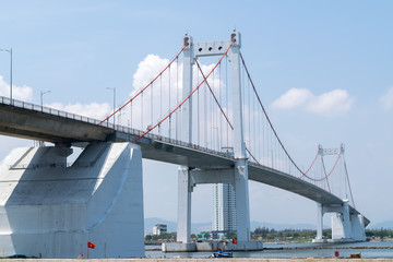 The Thuan Phuoc Bridge is the largest suspension bridge in Vietnam, and connects Da Nang's city center with the urban district of Son Tra and a total length of 1,850 m.