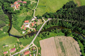 Mazury-rzeka Krutynia w północno-wschodniej Polsce