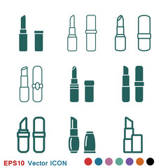 Lipstick icon, flat logo of lipstick, vector sign symbol for design