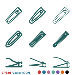 Nail clippers icon logo, illustration, vector sign symbol for design