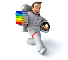 Fun astronaut - 3D Illustration
