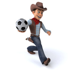 Fun Cowboy - 3D Illustration