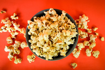 popcorn in a bowl