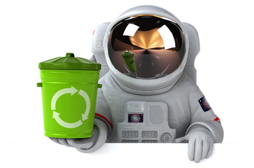 Fun astronaut - 3D Illustration