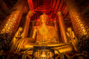 wat phra nan choeng ayutthaya, Gold buddha