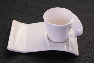 Empty ceramic cup