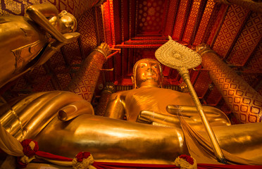 wat phra nan choeng ayutthaya, Gold buddha