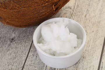 Dietary Coconut oil in the bowl