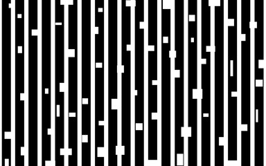 Black and white strip pattern with squares