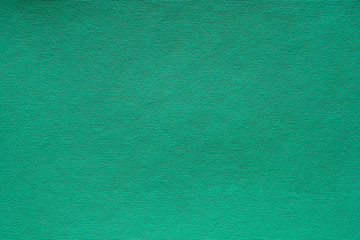 Green felt texture abstract art background. Corduroy textile pattern surface. Copy space.