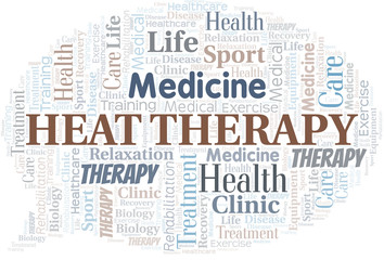 Obraz premium Heat Therapy word cloud. Wordcloud made with text only.