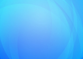 Abstract curved on blue background