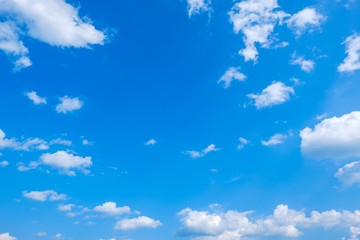 【写真素材】 青空　空　雲　初夏の空　背景　背景素材　6月　コピースペース