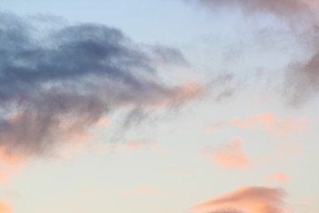Fototapeta premium beautiful sunset sky with clouds
