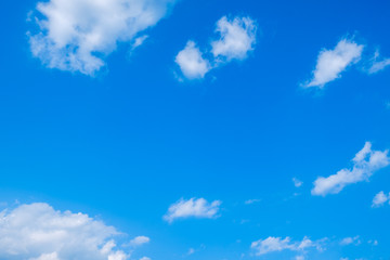 【写真素材】 青空　空　雲　初夏の空　背景　背景素材　6月　コピースペース