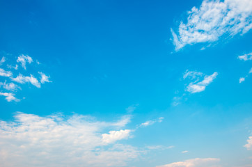 Fototapeta na wymiar Blue sky with clouds and sun light.