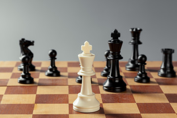 chess on board business concept