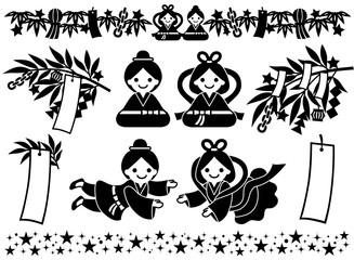 七夕　広告　イラスト