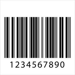 Barcode realistic icon.
