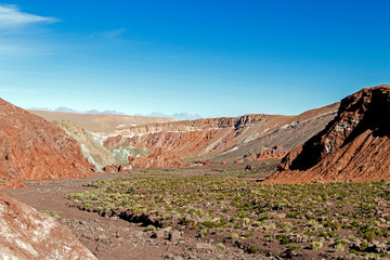 The Valle del Arcoiris rainbow valley in Atacama Desert, Chile