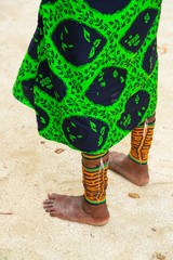 Traditional design, Kuna ethnic group village, San Blas archipelago, Kuna Yala Region, Panama,...