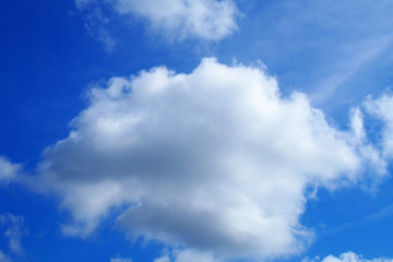青い空と白い大きな雲