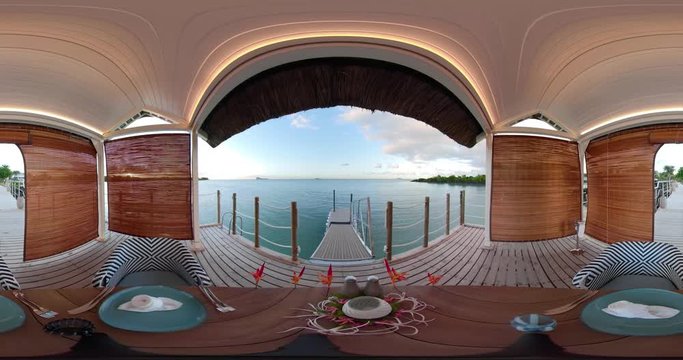 360VR Video of a beautiful turquoise-colored Mauritius.