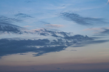 Obraz na płótnie Canvas clouds in the sunset sky