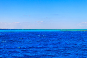 Obraz premium View of the Red sea in Hurghada, Egypt