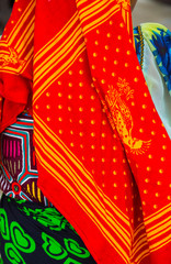 Traditional design, Kuna ethnic group village, San Blas archipelago, Kuna Yala Region, Panama,...