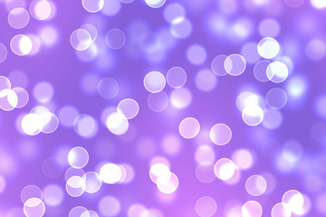 Purple glitter lights background. Blurred abstract holiday background. Romantic Purple bokeh illustration background