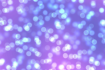 Purple glitter lights background. Blurred abstract holiday background. Romantic Purple bokeh illustration background