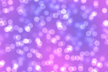 Fototapeta na wymiar Purple glitter lights background. Blurred abstract holiday background. Romantic Purple bokeh illustration background