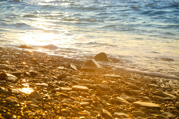 sea and sky on a Sunny and bright day