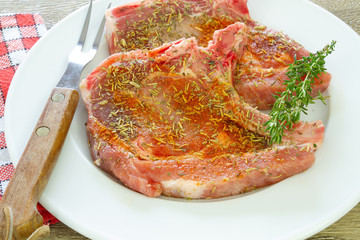 côtes de porc