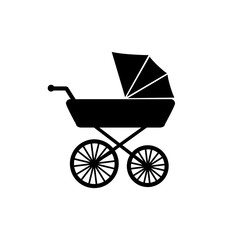 Stroller, carriage vector icon. 