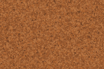 Cork notice board. Natural cork texture. Top view background 