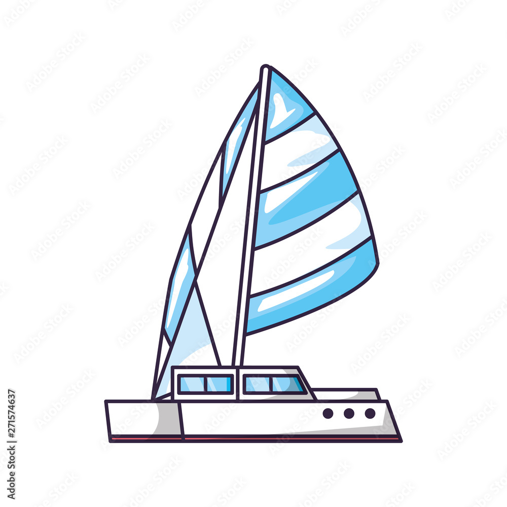 Canvas Prints sailboat transportation travel isolated icon