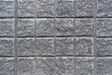 Gray stone wall, background, texture, close up, top view