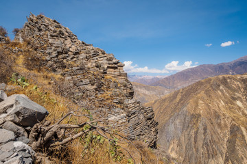 Colca Canyon from Cabanaconde in Peru.