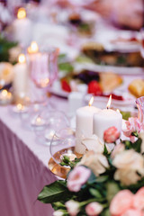 wedding ceremony decoration, chairs, arches, flowers and various decor