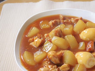 大根と鶏肉の煮物（カレーあんかけ風）