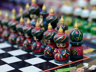 Fototapeta na wymiar Handmade souvenirs from Central Asia,Bukhara, Uzbekistan, Silk Route