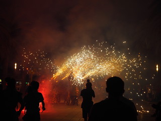  Carnival at night in Salou, Spain