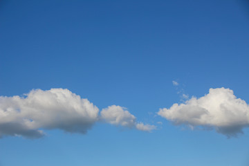 Naklejka na ściany i meble background blue sky and clouds