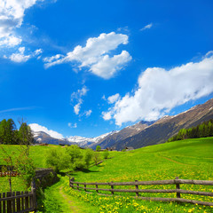 Fototapeta na wymiar Beautiful South Tyrolean landscape.