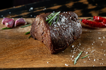 Beef steak with vegetables