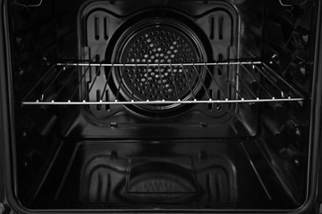 Empty modern oven, inside view